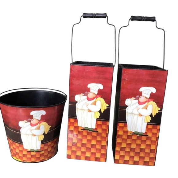 Bistro Chef Wine Bottle Holders/Ice Bucket